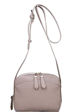 LUXURY HEATH SMOOTH VEGAN CROSSBODY BAG JY-18058