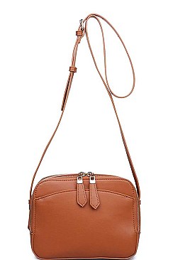 LUXURY HEATH SMOOTH VEGAN CROSSBODY BAG JY-18058