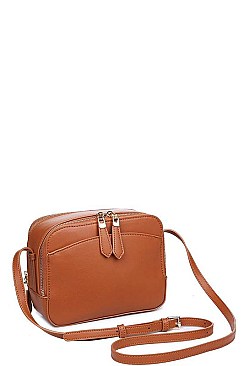 LUXURY HEATH SMOOTH VEGAN CROSSBODY BAG JY-18058