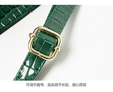 2 IN 1 CROCODILE PATTERN SATCHEL SET