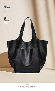 Tall Bucket Expandable Tote Bag