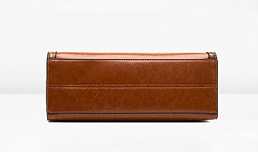 3 in 1 Crocodile Accent Satchel Wallet Set