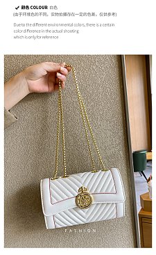 Stoned Crown Emblemed Cross Body Shoulder Bag [ clone ]