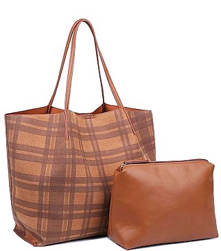 DELUXE CAMBRIDGE 2 IN 1 TOTE BAG JY-18224ML