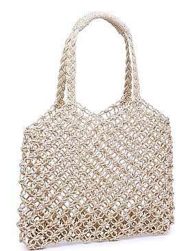 ELEGANT MYKONOS WOVEN TOTE BAG JY-18527