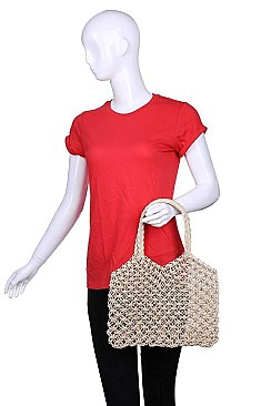 ELEGANT MYKONOS WOVEN TOTE BAG JY-18527