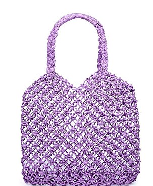 ELEGANT MYKONOS WOVEN TOTE BAG JY-18527