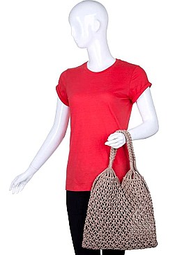 STYLISH PENELOPE WOVEN TOTE BAG JY-18570