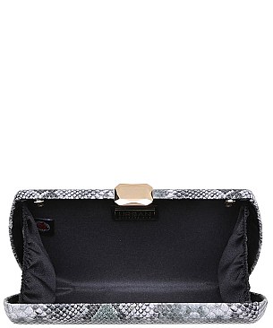 Fashionable Urban expression Snake Skin Clutch JP18836