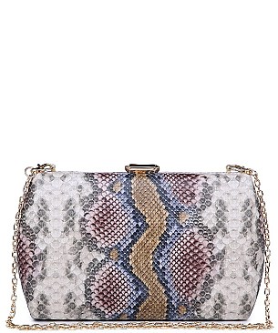 Fashionable Urban expression Snake Skin Clutch JP18836