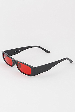 Pack of 12 Retro Tinted Bar Sunglasses