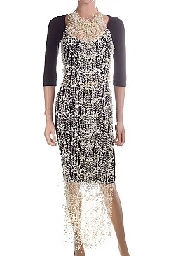 Luxurious Pearls Iconic Statement Body Chain LACN1926