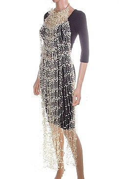Luxurious Pearls Iconic Statement Body Chain LACN1926