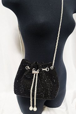 Stone Crossbody Bucket Bag