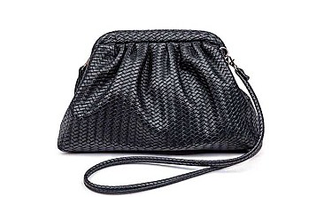MABLE WOVEN LEATHER DESIGN CROSSBODY BAG