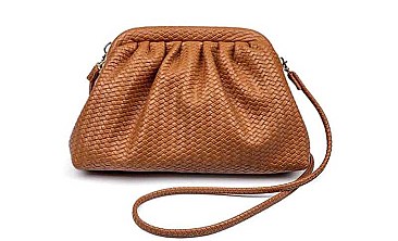 MABLE WOVEN LEATHER DESIGN CROSSBODY BAG