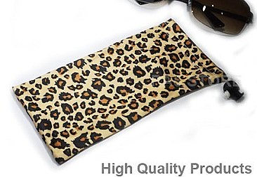 Pack of 12 Leopard Printed Sunglasses Pouch Pack