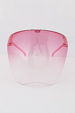 New Bikers Large FACE Shield Gradient Sunglasses