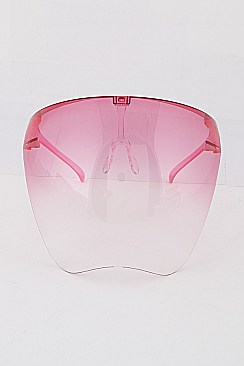 New Bikers Large FACE Shield Gradient Sunglasses