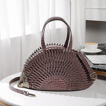 Porcupine in Hand Handbag