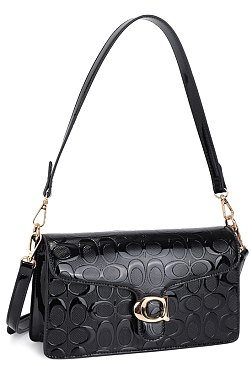 Oval Pattern Design Shoulder / Cross-Body Bag