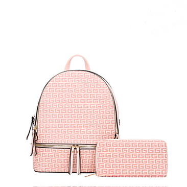 2 IN 1 MONOGRAM G BACKPACK WALLET SET