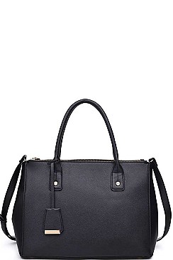 LUXURY MELINA VEGAN SATCHEL BAG WITH LONG STRAP JY-20008