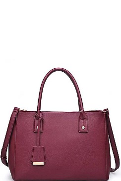 LUXURY MELINA VEGAN SATCHEL BAG WITH LONG STRAP JY-20008