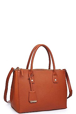 LUXURY MELINA VEGAN SATCHEL BAG WITH LONG STRAP JY-20008