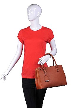 LUXURY MELINA VEGAN SATCHEL BAG WITH LONG STRAP JY-20008