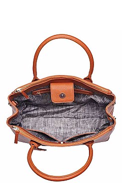 LUXURY MELINA VEGAN SATCHEL BAG WITH LONG STRAP JY-20008