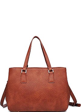 LUXURY BANYAN PEBBLED VEGAN SATCHEL BAG WITH LONG STRAP JY-20021