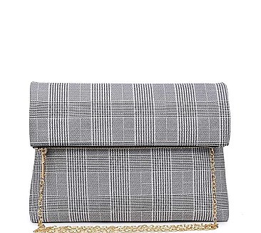 FANCY HEATHER CLUTCH BAG WITH CHAIN JY-20022ML