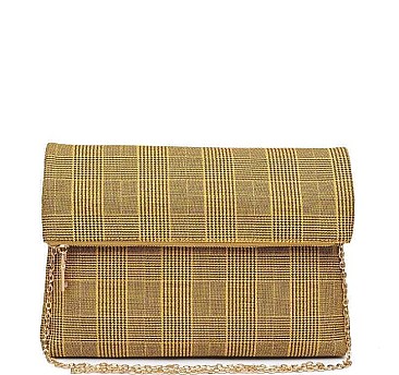 FANCY HEATHER CLUTCH BAG WITH CHAIN JY-20022ML