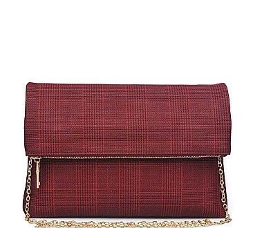 FANCY HEATHER CLUTCH BAG WITH CHAIN JY-20022ML