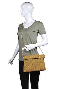 FANCY HEATHER CLUTCH BAG WITH CHAIN JY-20022ML