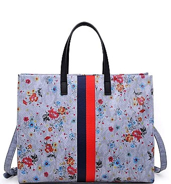 ELEGANT JULIAN PRINT TOTE BAG WITH LONG STRAP JY-20072PML