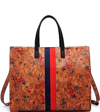 ELEGANT JULIAN PRINT TOTE BAG WITH LONG STRAP JY-20072PML