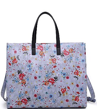 ELEGANT JULIAN PRINT TOTE BAG WITH LONG STRAP JY-20072PML