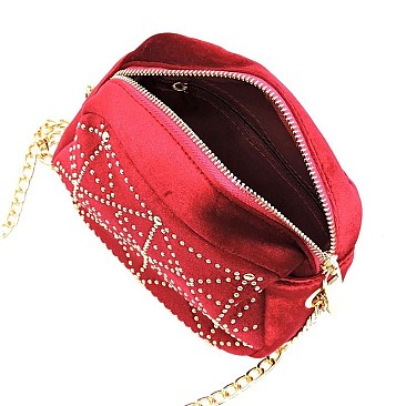 Micro Studded Velvet Cute Box