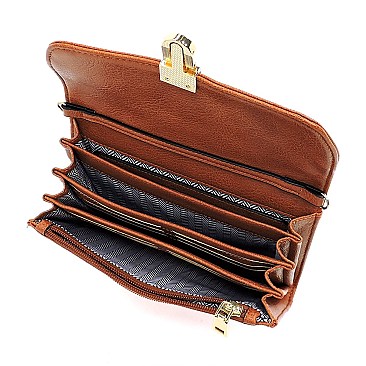 Versatile 5-Compartment Shoulder Bag with Card Slots