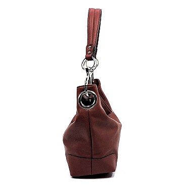 Stylish Side Ring Single Strap Hobo