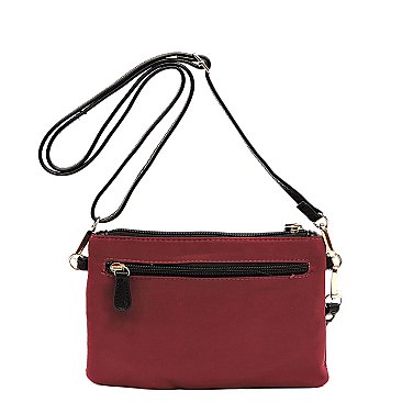 PEGASO Zip Nylon Crossbody Clutch Bag Wristlet