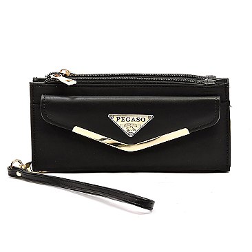 PEGASO Nylon Bifold Envelope Wallet Wristlet