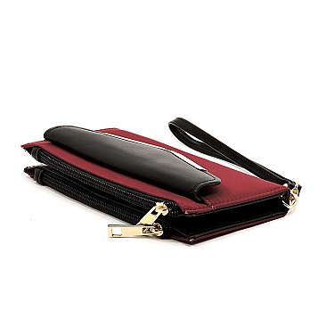 PEGASO Nylon Bifold Envelope Wallet Wristlet