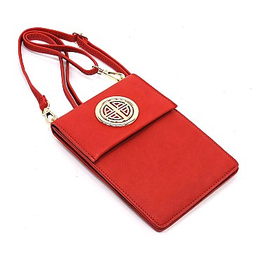 Round Logo Cell Phone Purse