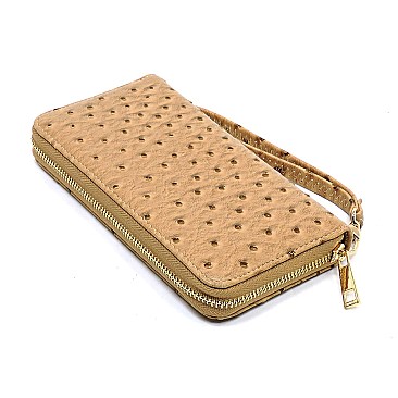 Ostrich Croc Padlock 2-in-1 Satchel