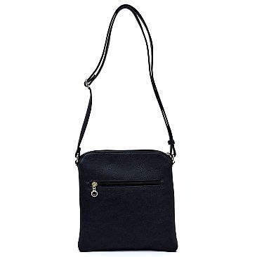 Mid-Zip Tasselled Crossbody Bag