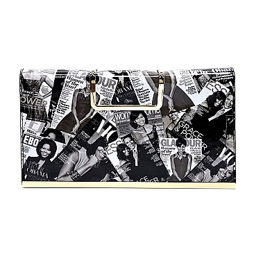 Obama Metal Handle Big Clutch - Limited Quantity