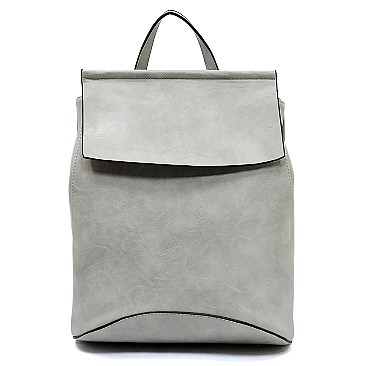 2 WAY FLAP BACKPACK SHOULDER BAG